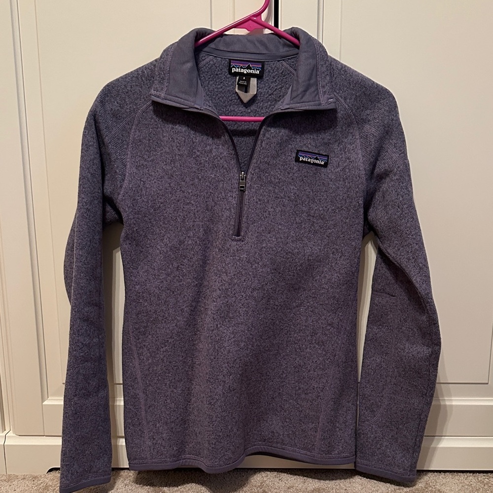 Patagonia Women's Cowl Neck Sweater in Purple